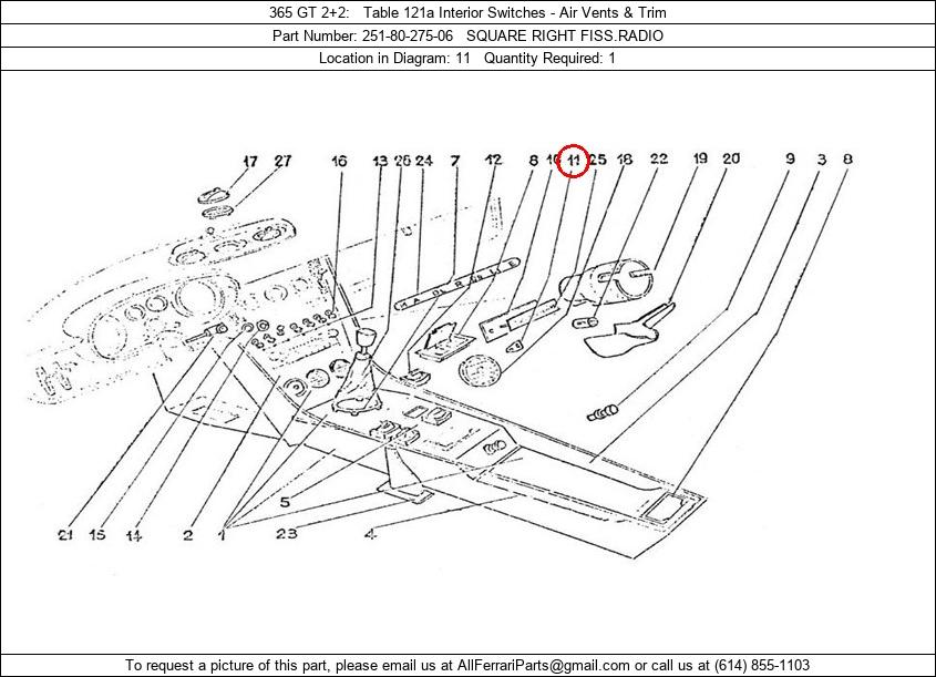 Ferrari Part 251-80-275-06