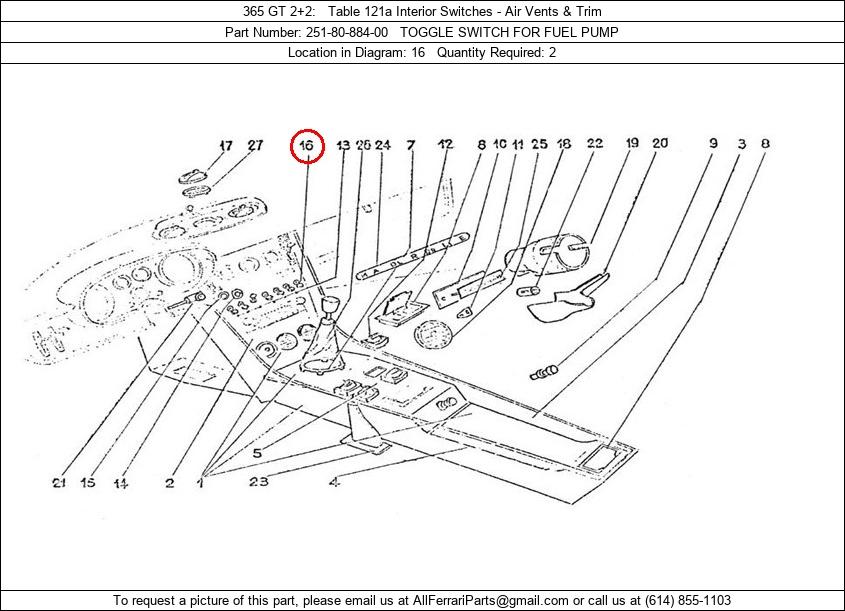 Ferrari Part 251-80-884-00