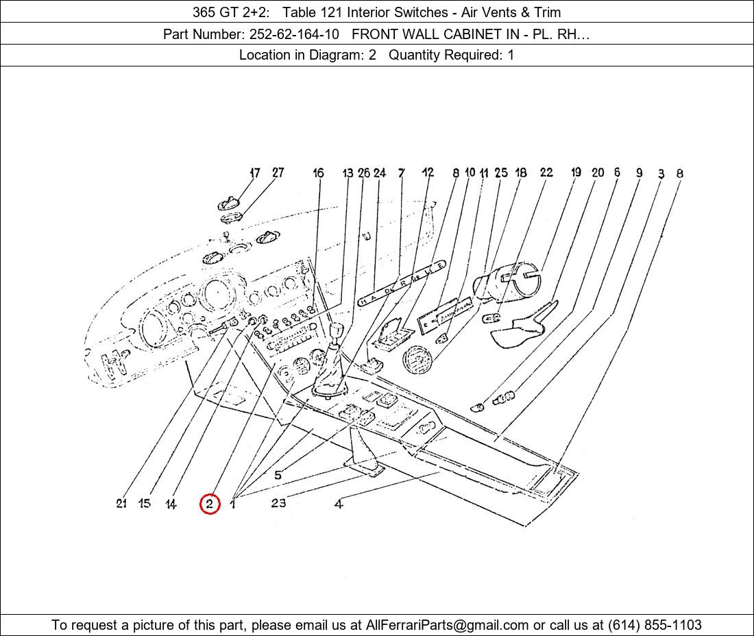 Ferrari Part 252-62-164-10