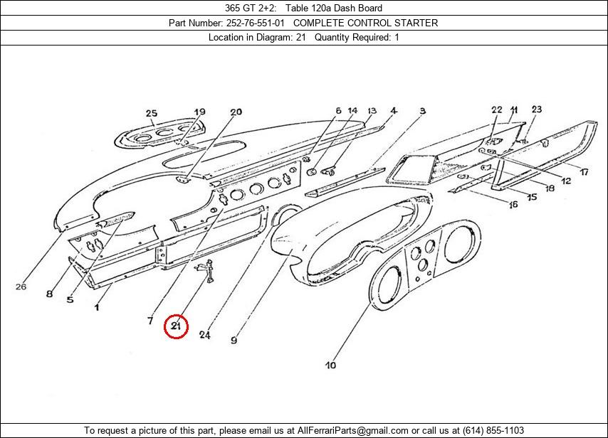 Ferrari Part 252-76-551-01