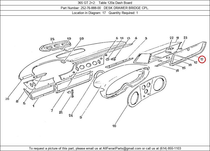 Ferrari Part 252-76-888-00