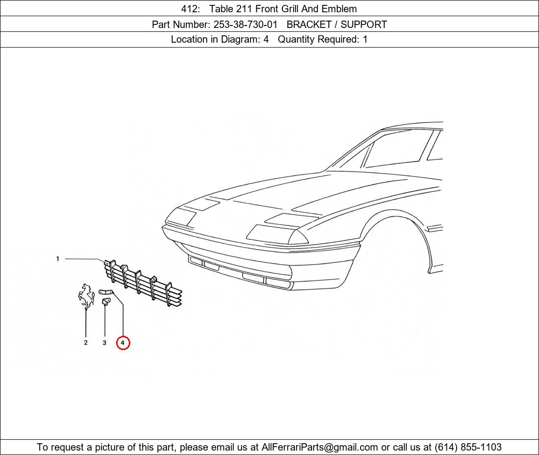 Ferrari Part 253-38-730-01