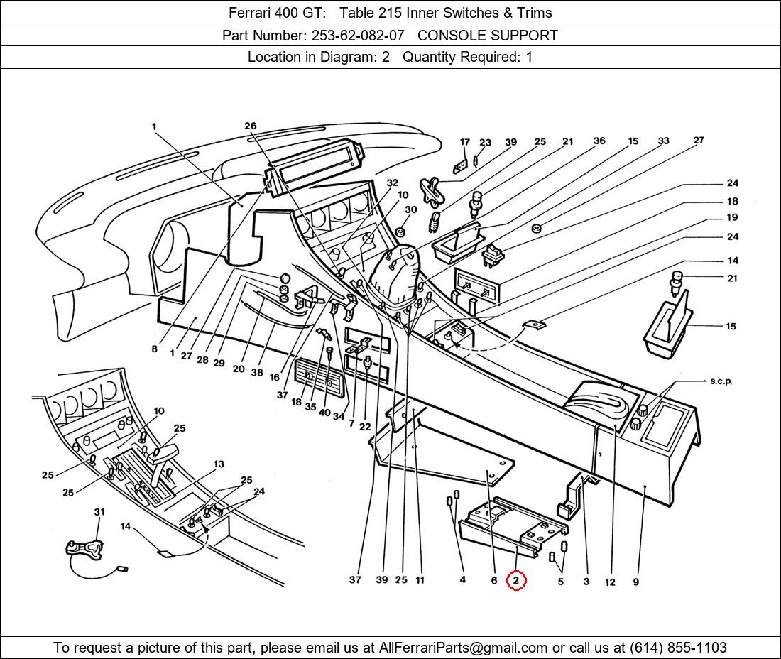 Ferrari Part 253-62-082-07