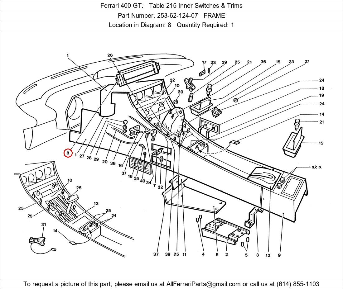 Ferrari Part 253-62-124-07