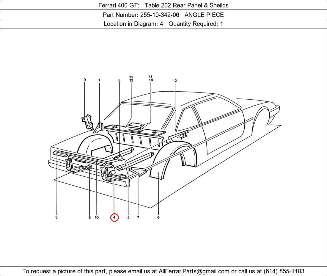 Ferrari Part 255-10-342-06