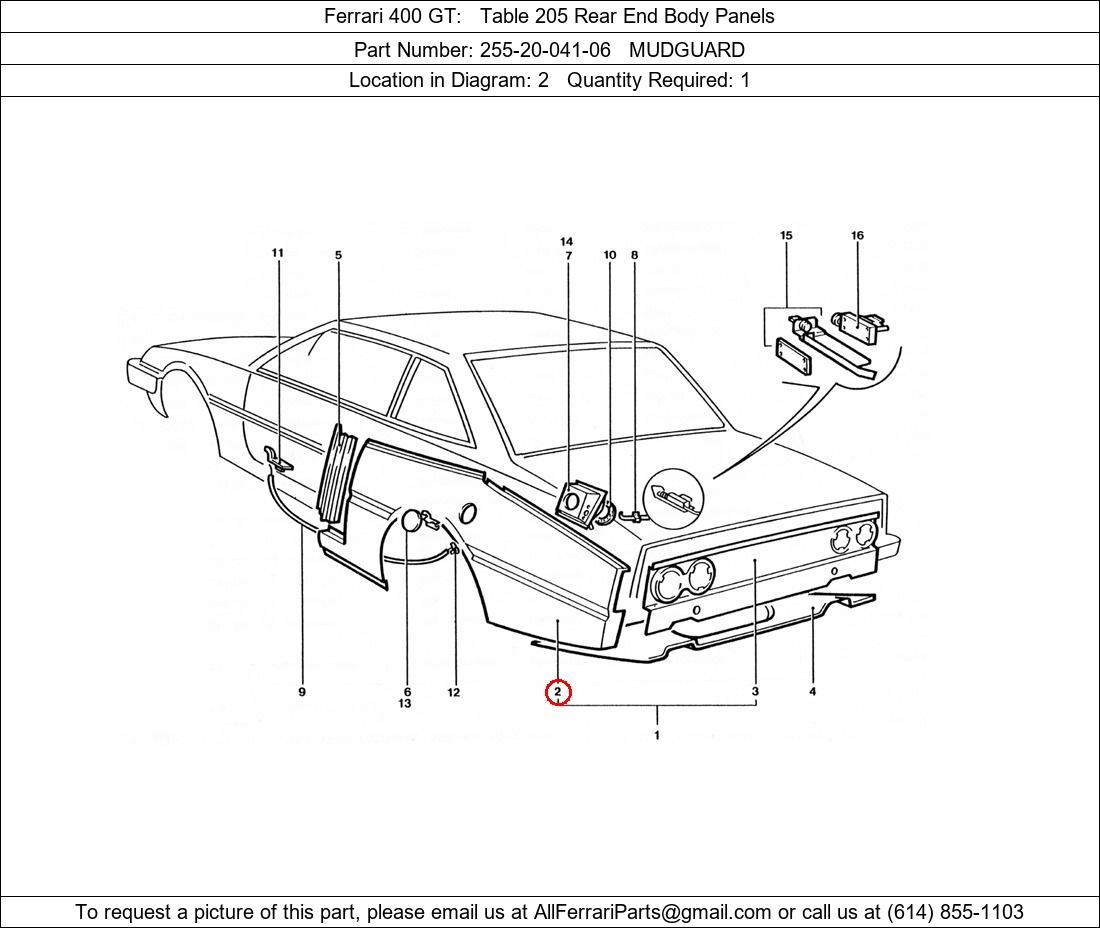 Ferrari Part 255-20-041-06