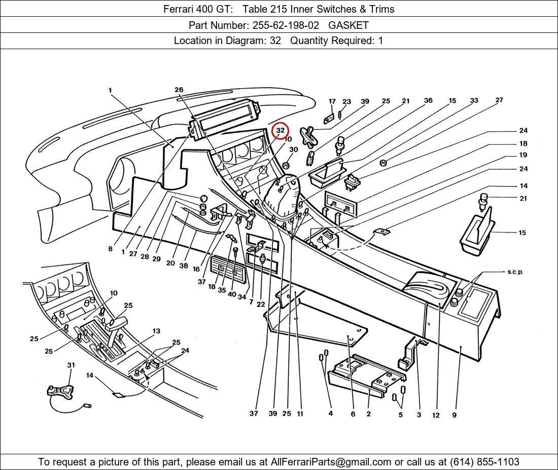 Ferrari Part 255-62-198-02