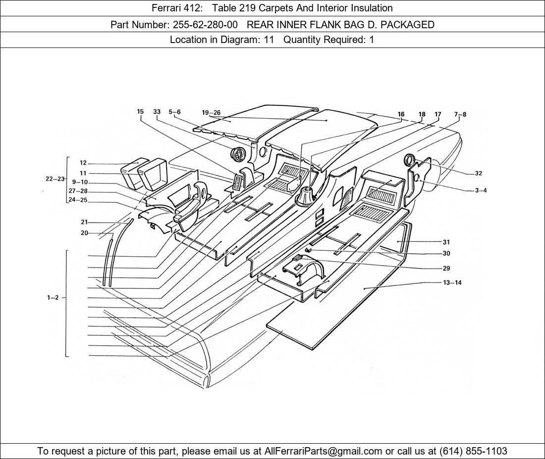 Ferrari Part 255-62-280-00