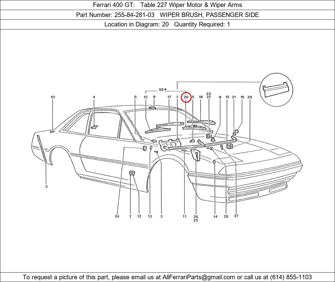 Ferrari Part 255-84-281-03