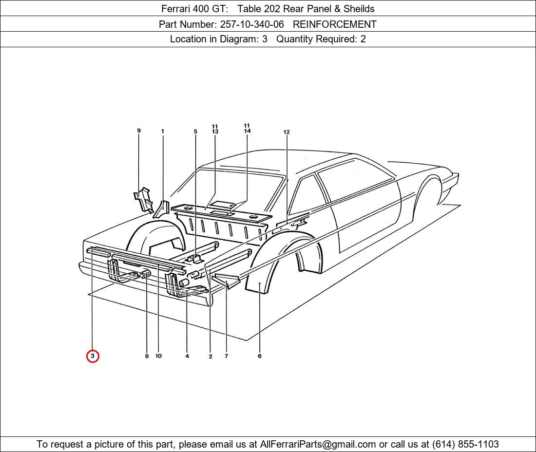 Ferrari Part 257-10-340-06