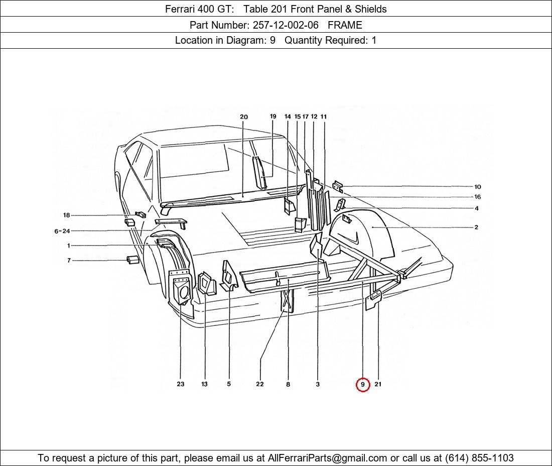 Ferrari Part 257-12-002-06