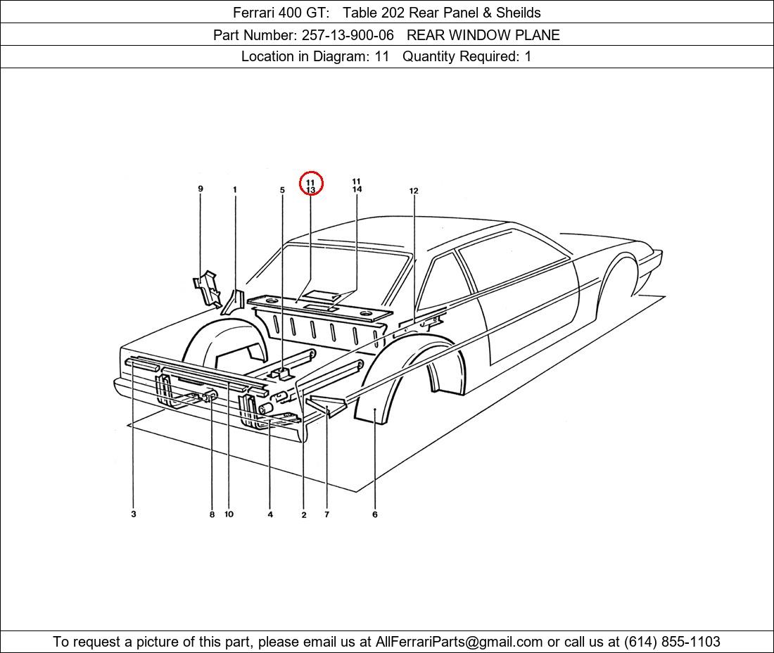 Ferrari Part 257-13-900-06