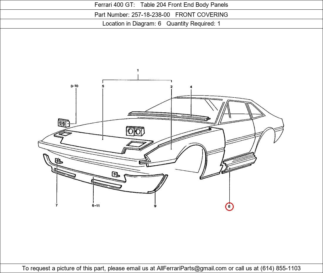 Ferrari Part 257-18-238-00