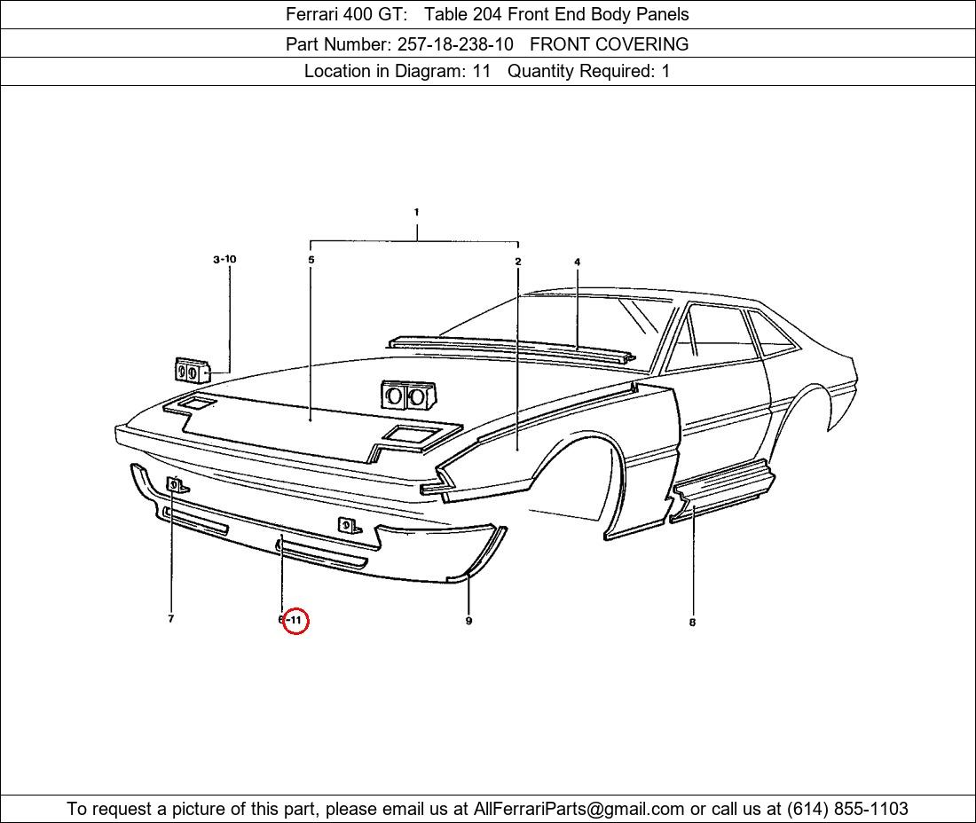 Ferrari Part 257-18-238-10