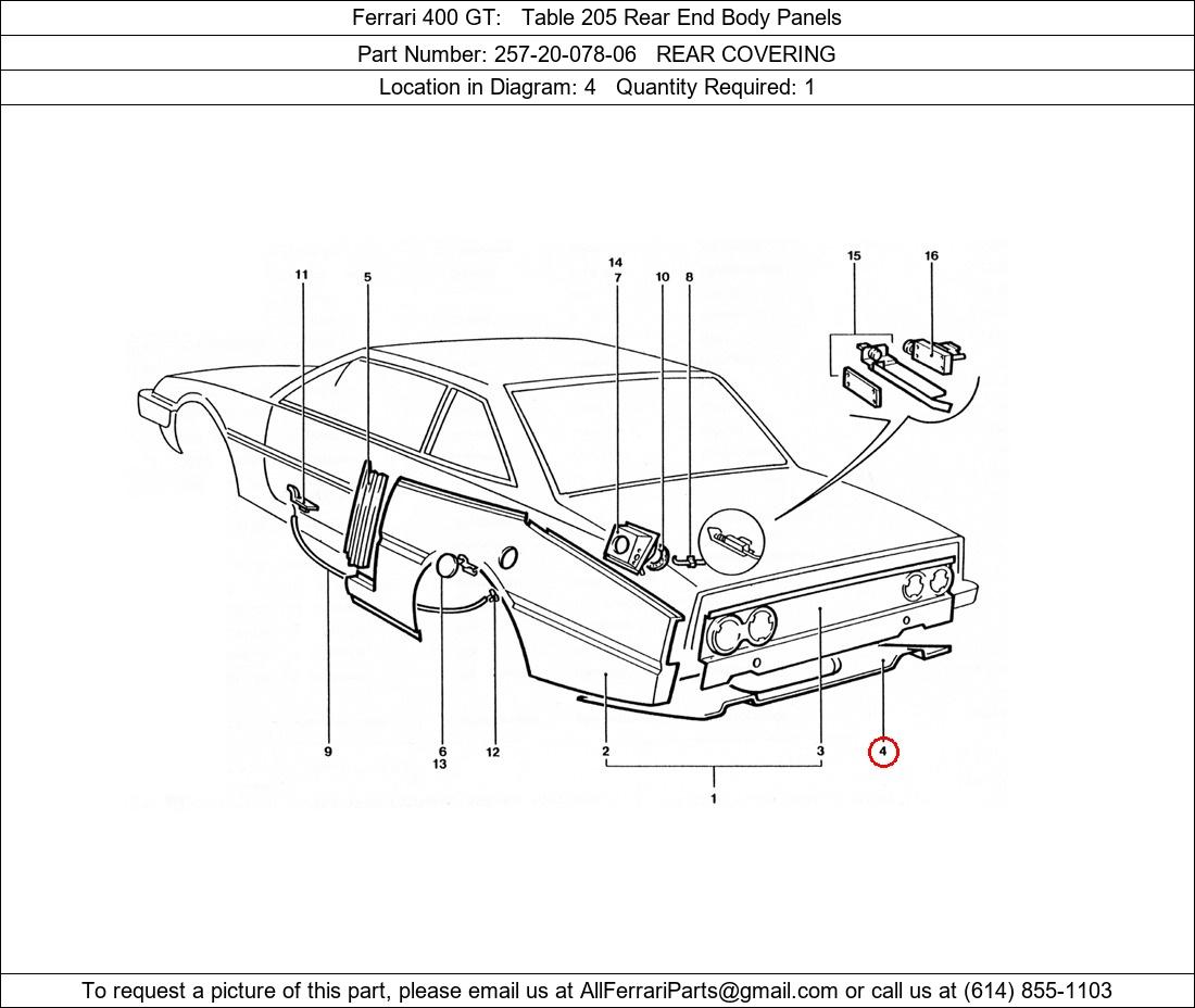 Ferrari Part 257-20-078-06