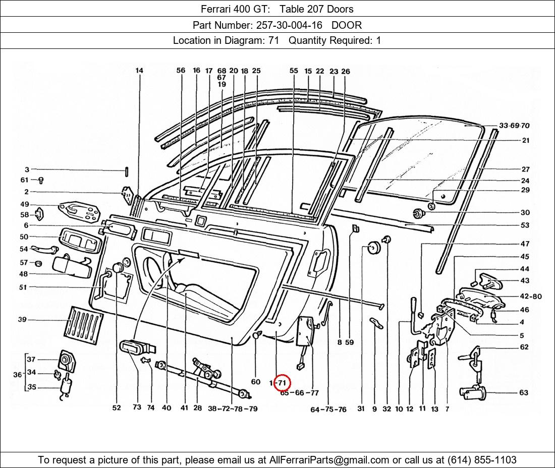 Ferrari Part 257-30-004-16