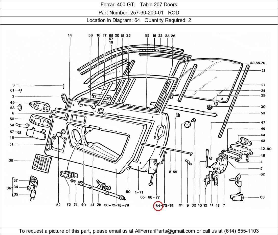 Ferrari Part 257-30-200-01