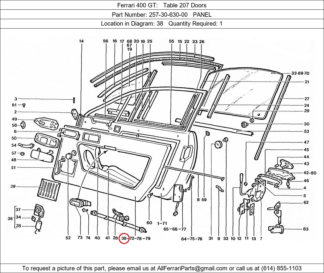 Ferrari Part 257-30-630-00