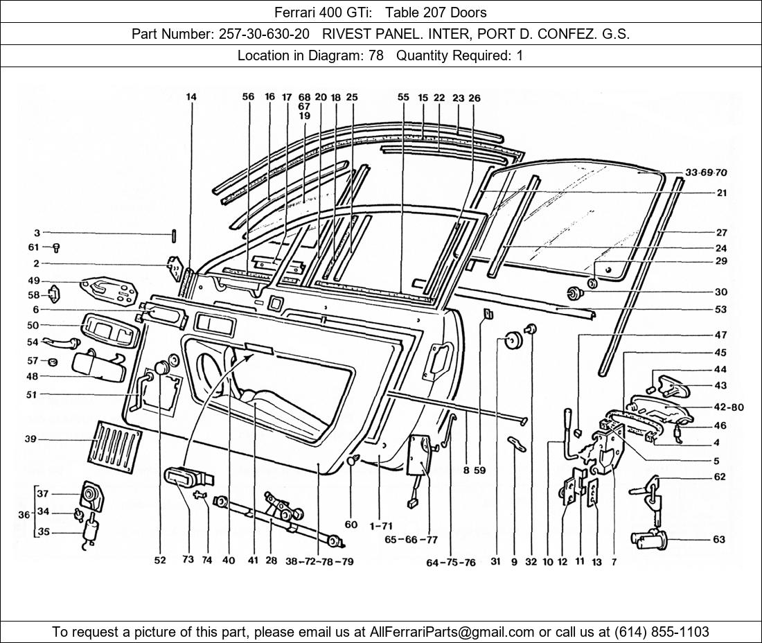 Ferrari Part 257-30-630-20