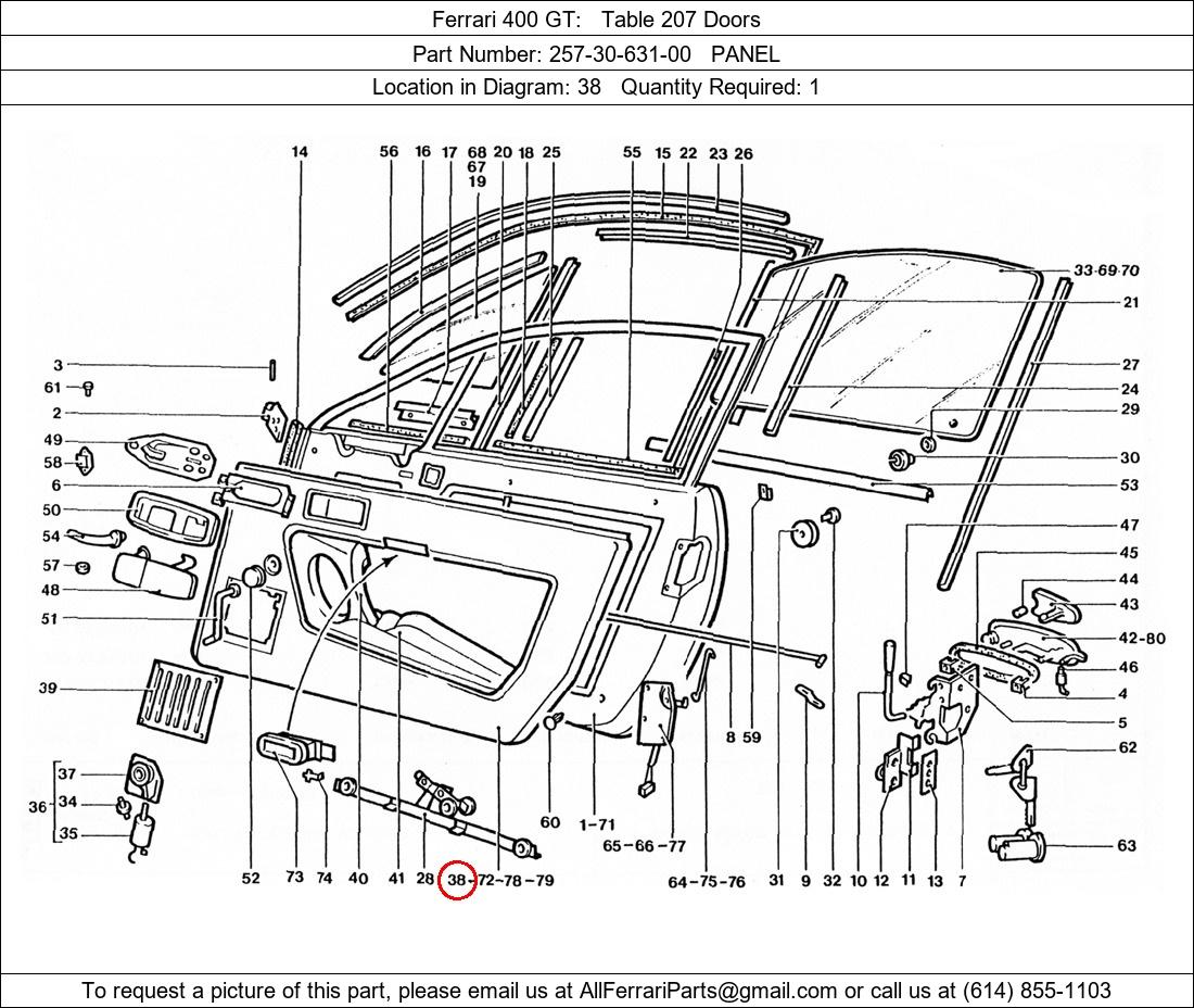 Ferrari Part 257-30-631-00