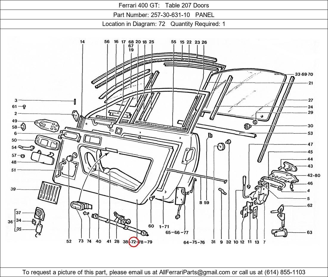 Ferrari Part 257-30-631-10