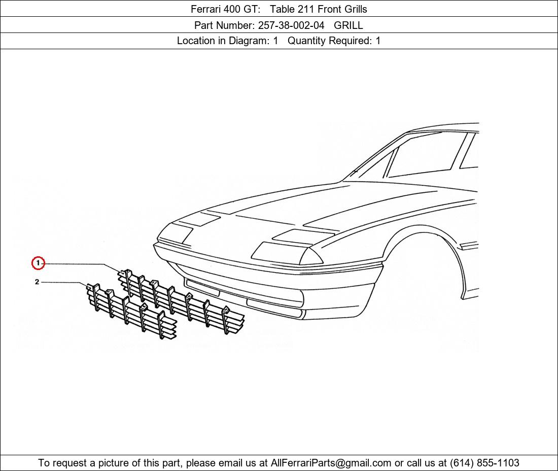 Ferrari Part 257-38-002-04