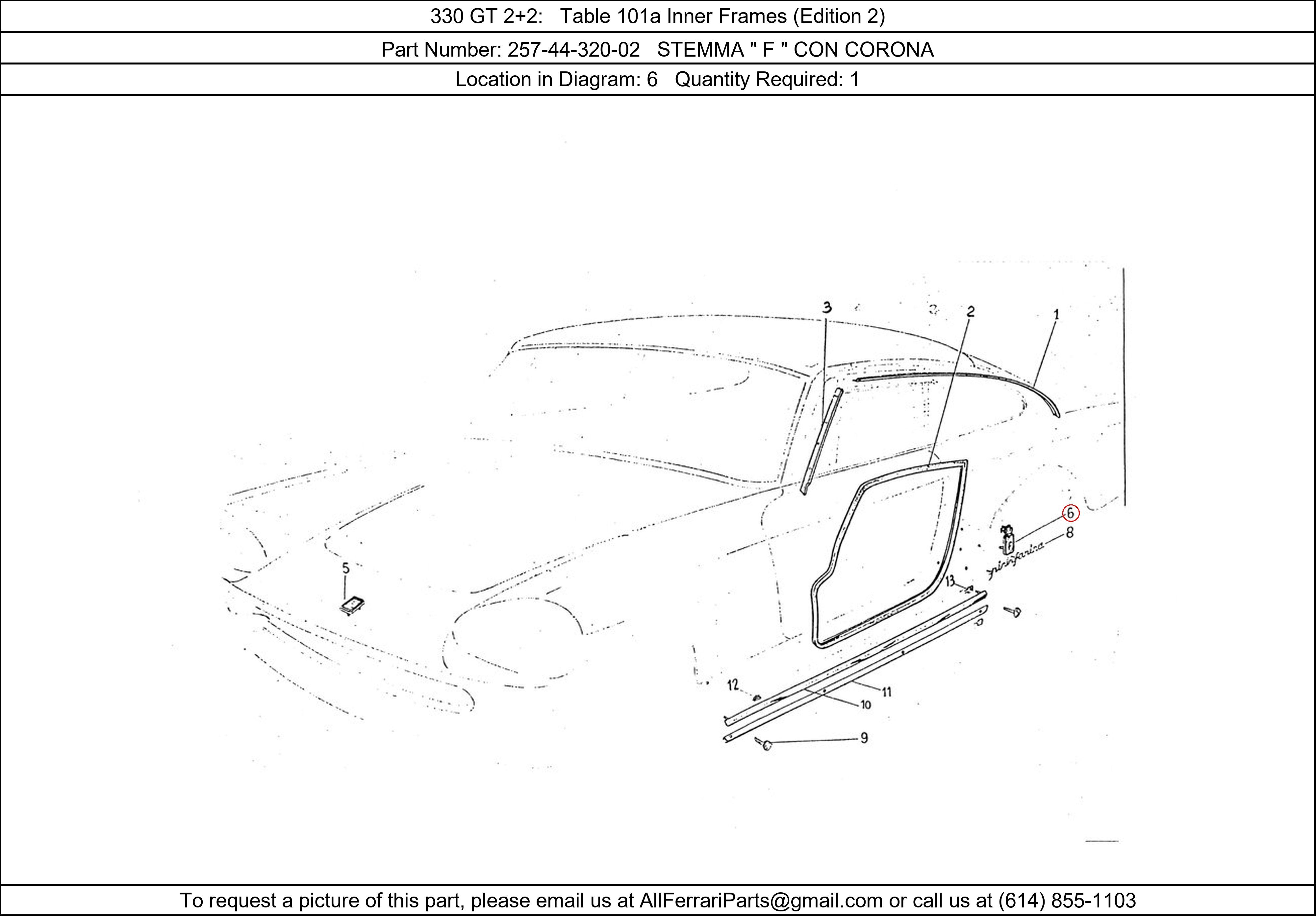 Ferrari Part 257-44-320-02