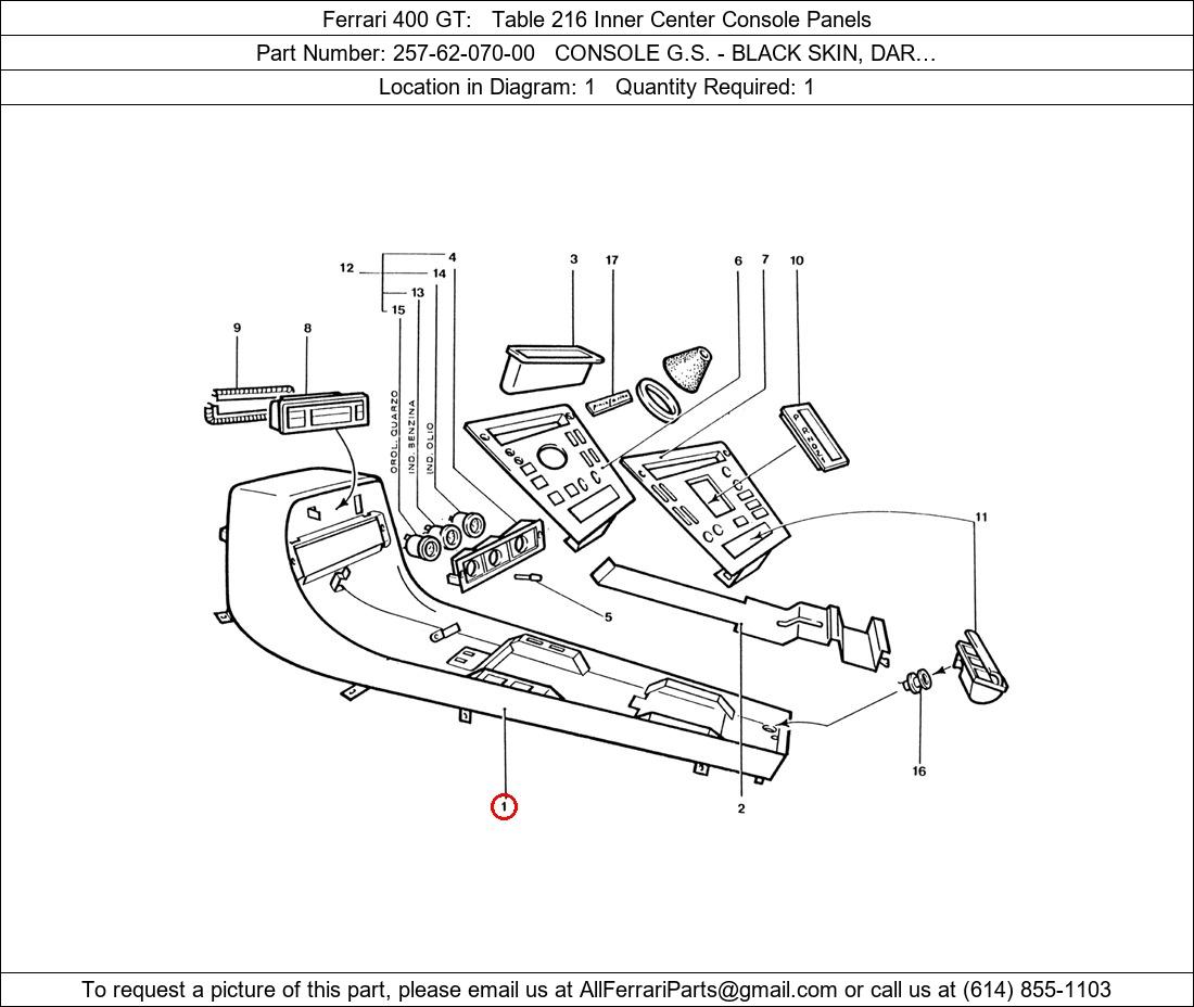 Ferrari Part 257-62-070-00