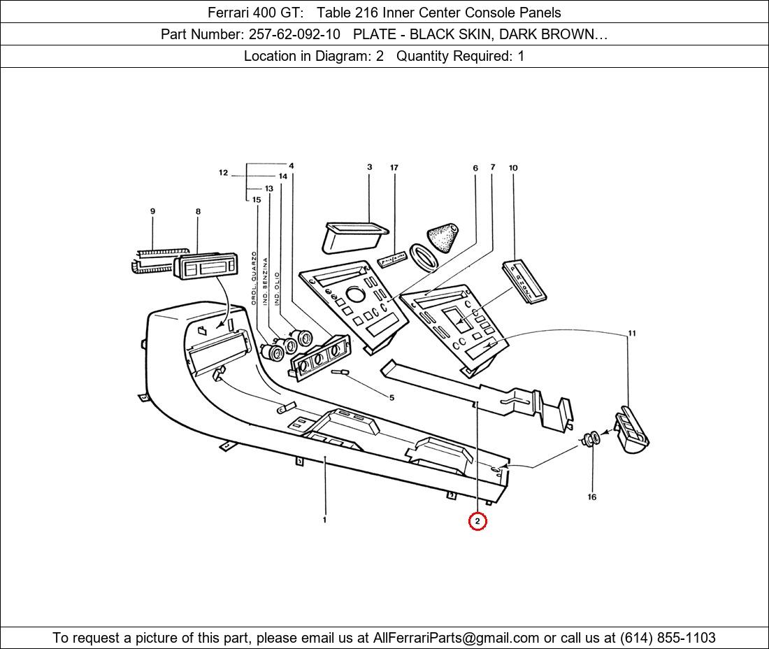 Ferrari Part 257-62-092-10