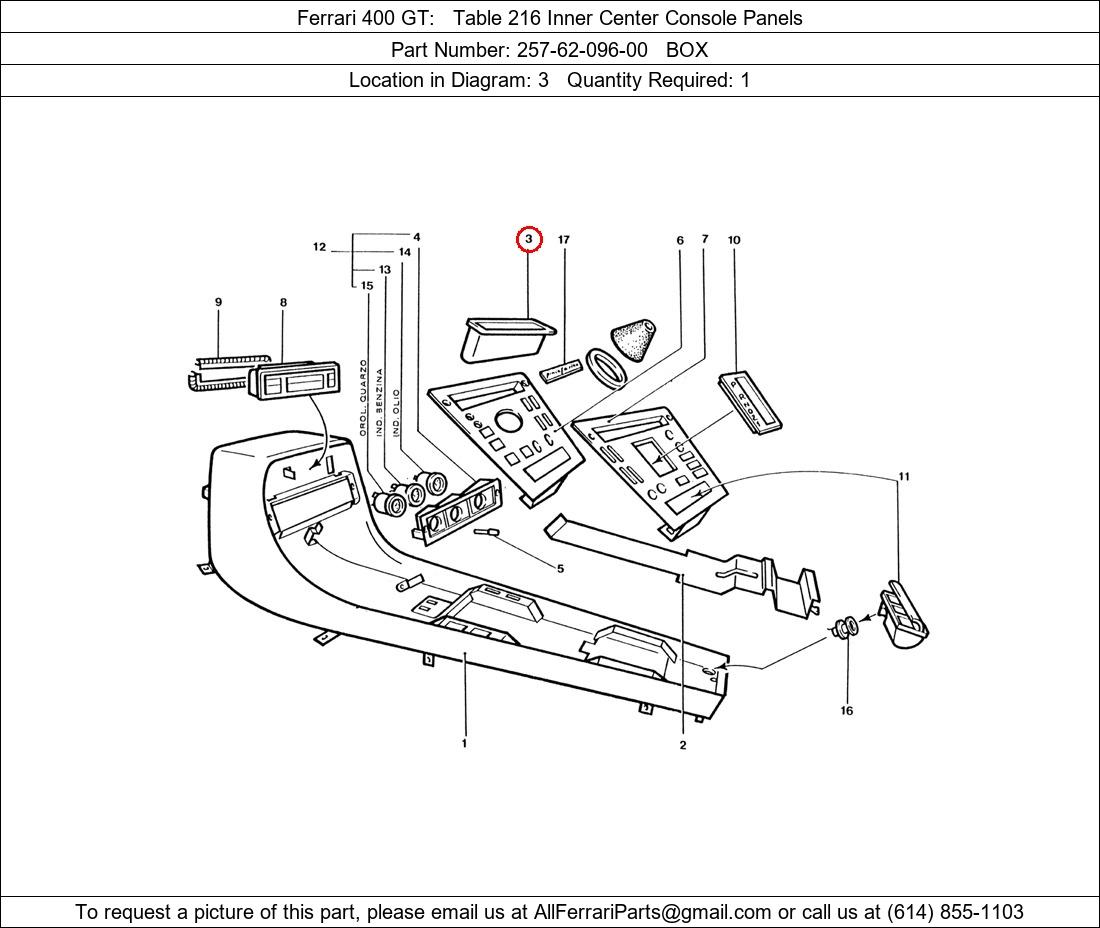 Ferrari Part 257-62-096-00