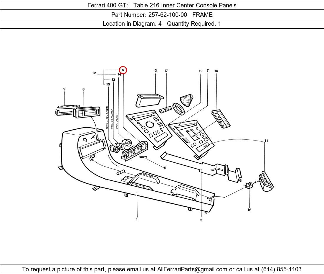 Ferrari Part 257-62-100-00