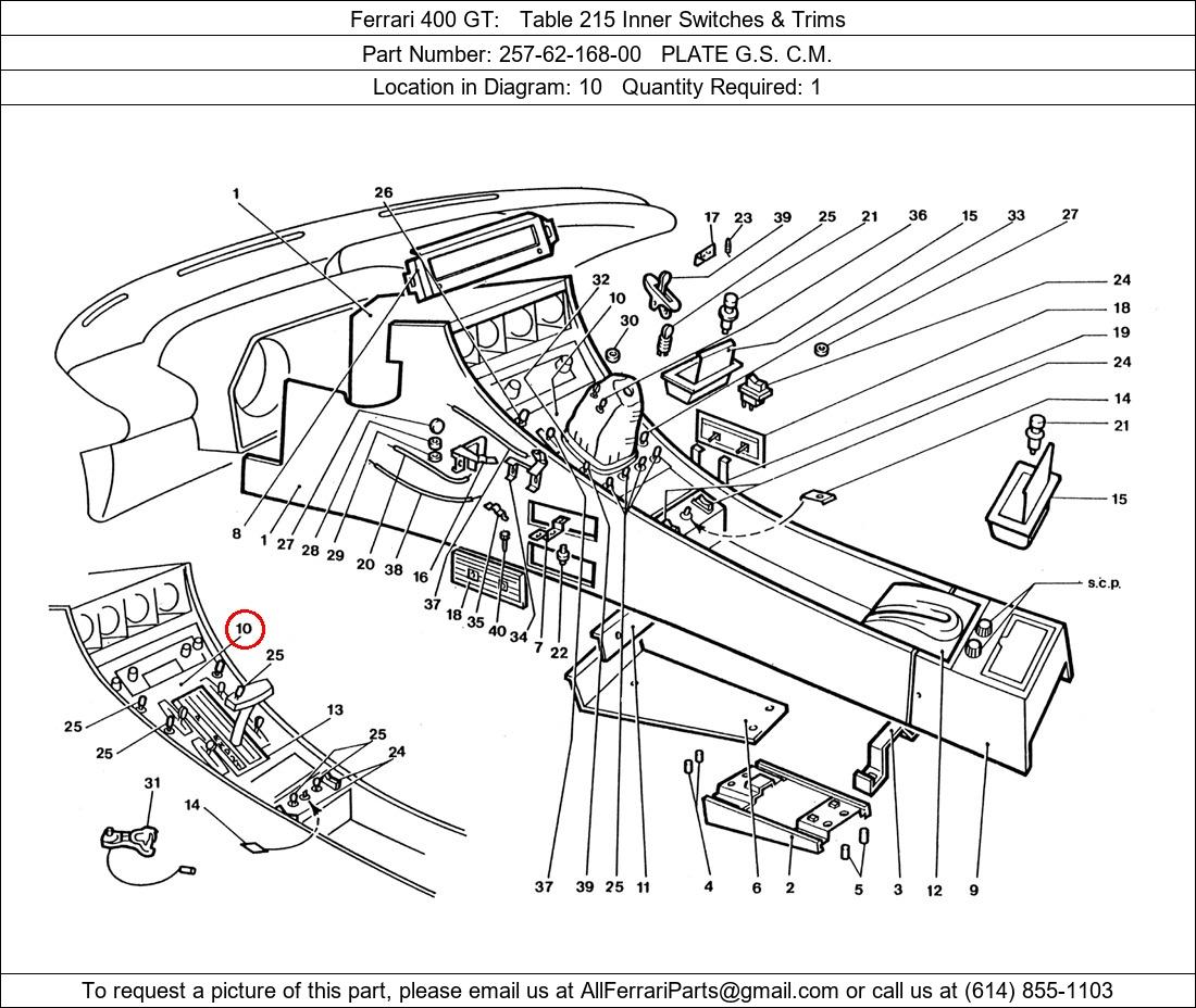 Ferrari Part 257-62-168-00