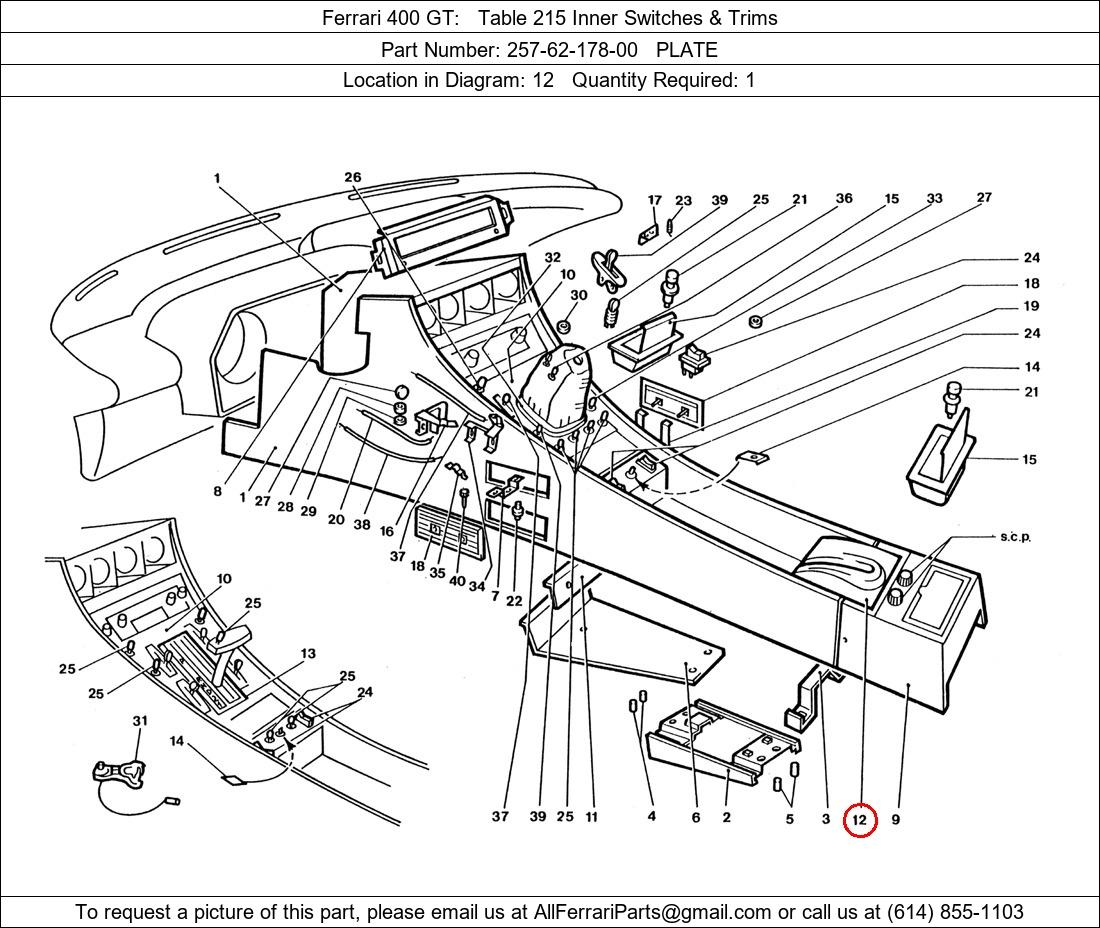 Ferrari Part 257-62-178-00