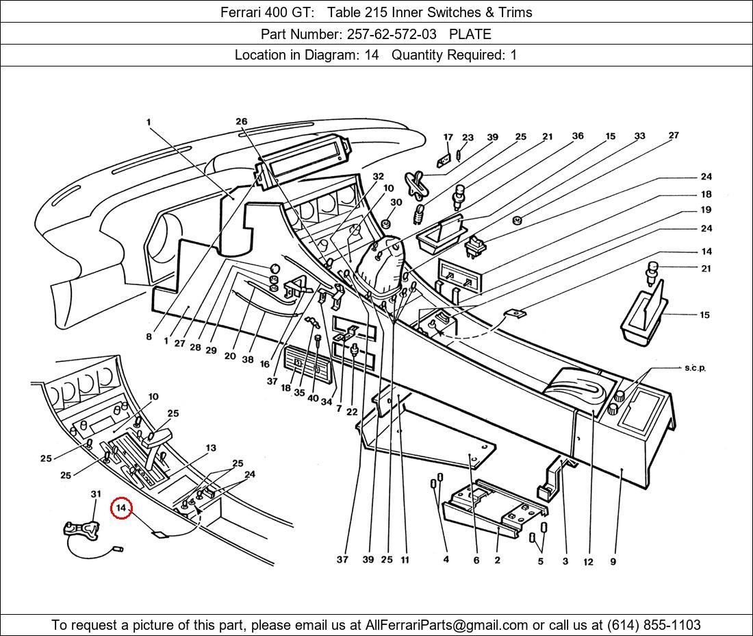 Ferrari Part 257-62-572-03