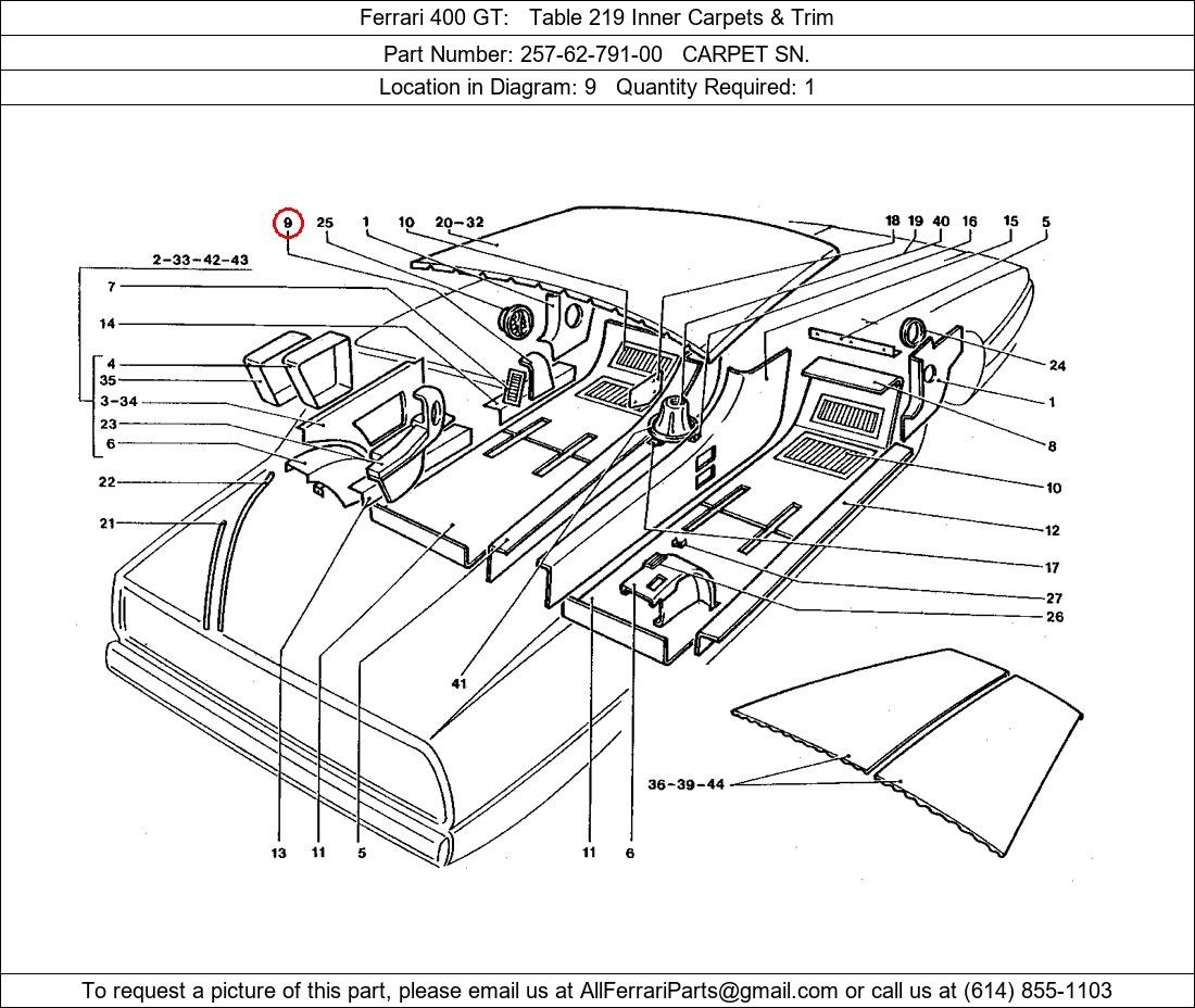 Ferrari Part 257-62-791-00