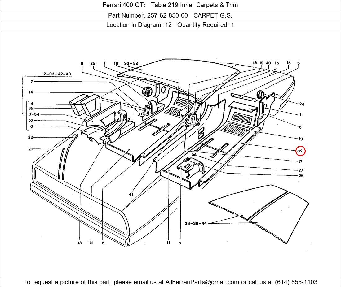 Ferrari Part 257-62-850-00