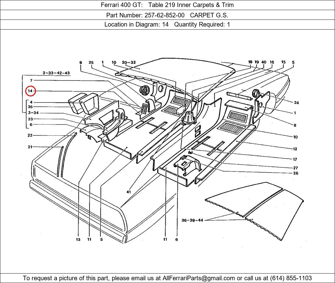 Ferrari Part 257-62-852-00