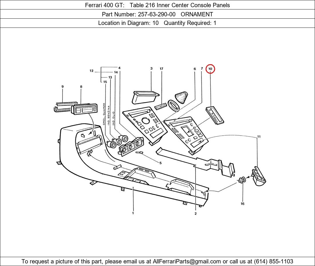 Ferrari Part 257-63-290-00