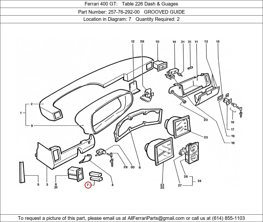 Ferrari Part 257-76-292-00