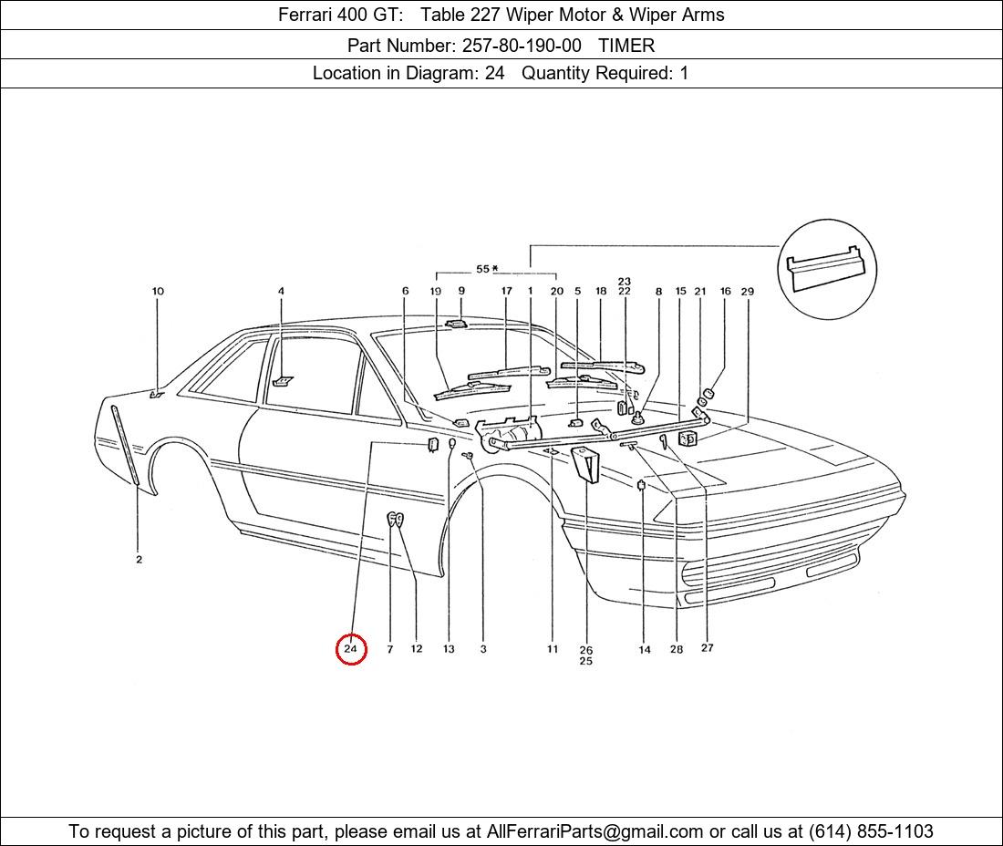 Ferrari Part 257-80-190-00