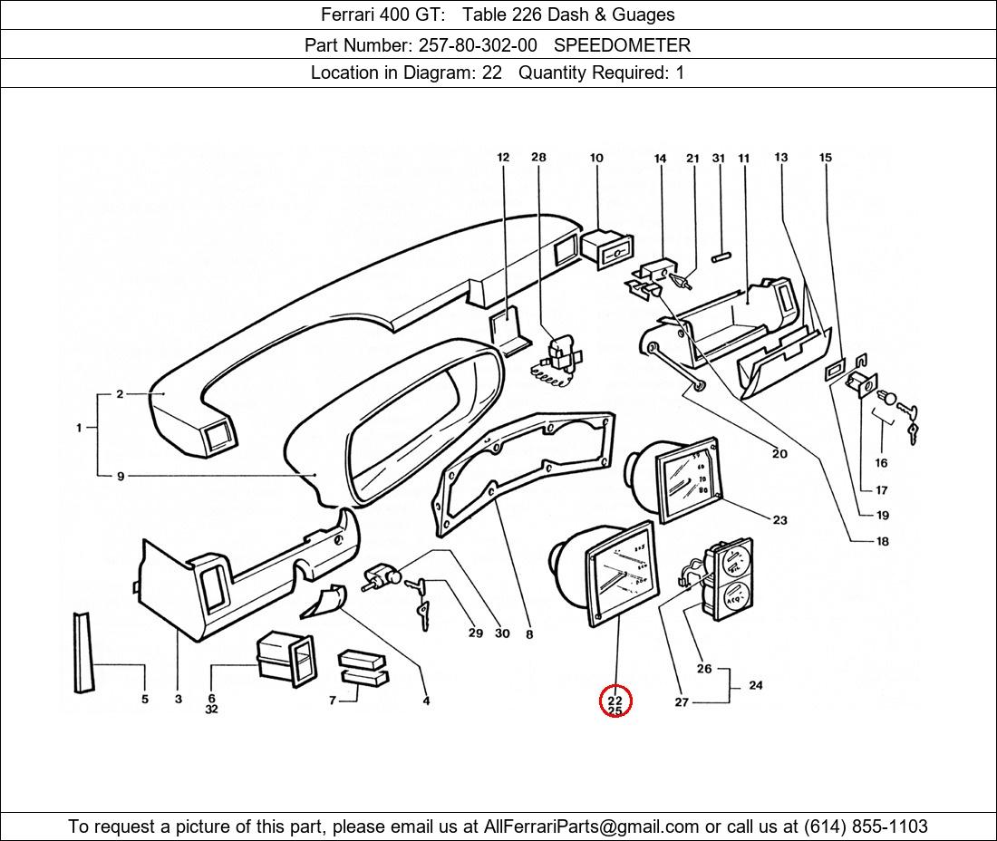 Ferrari Part 257-80-302-00