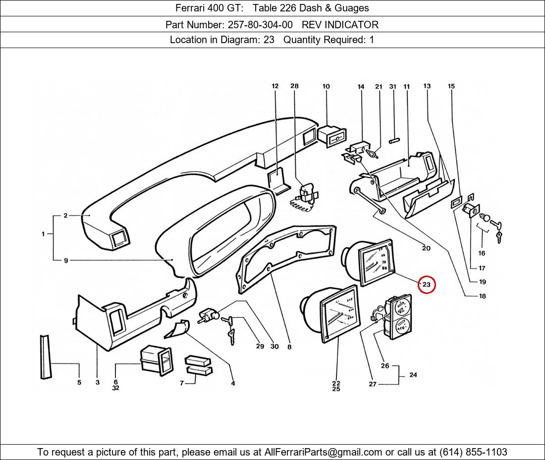 Ferrari Part 257-80-304-00