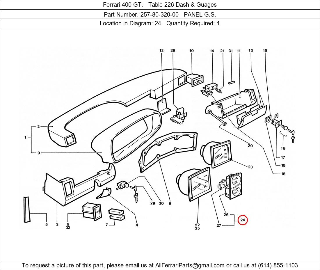 Ferrari Part 257-80-320-00