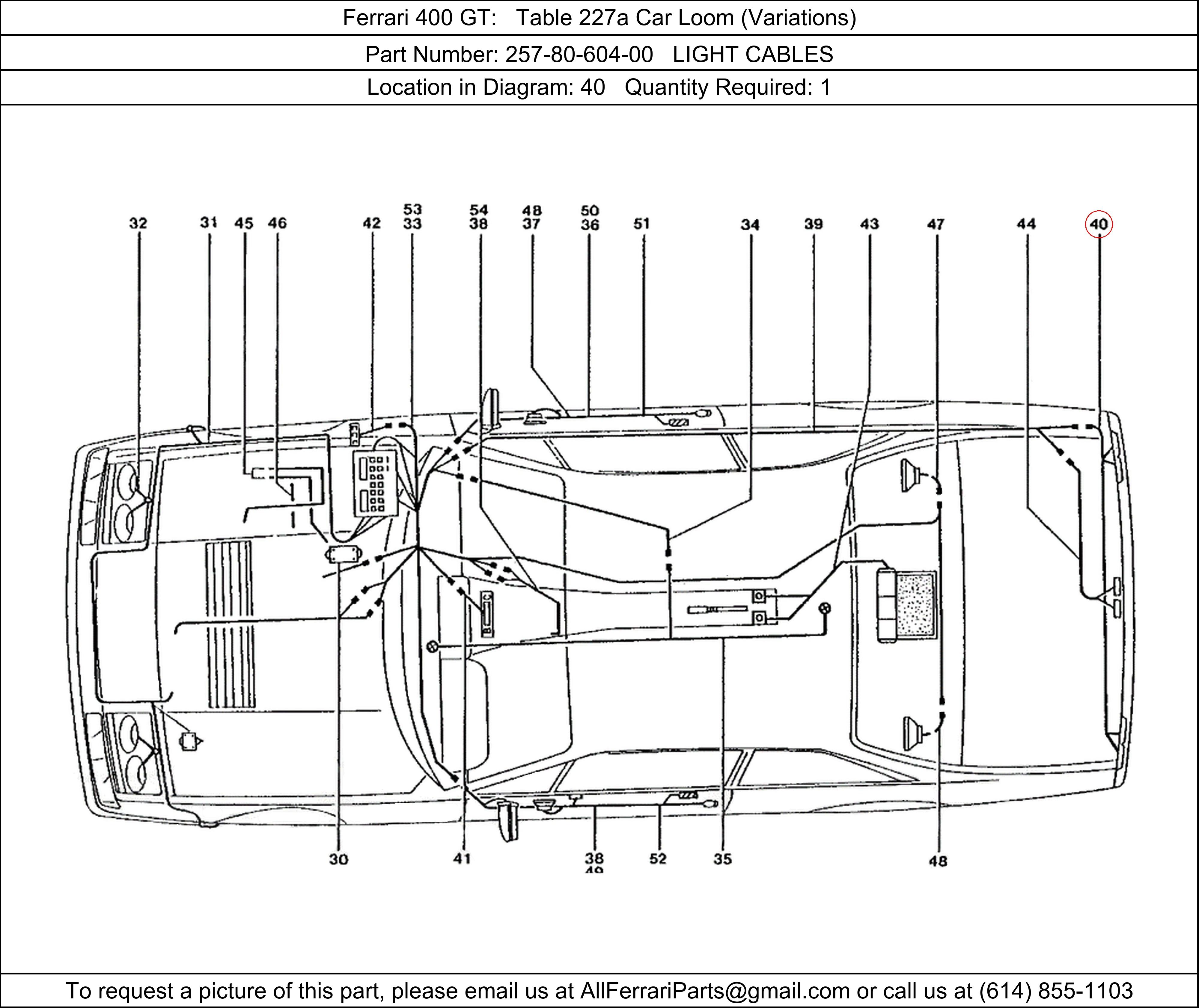 Ferrari Part 257-80-604-00