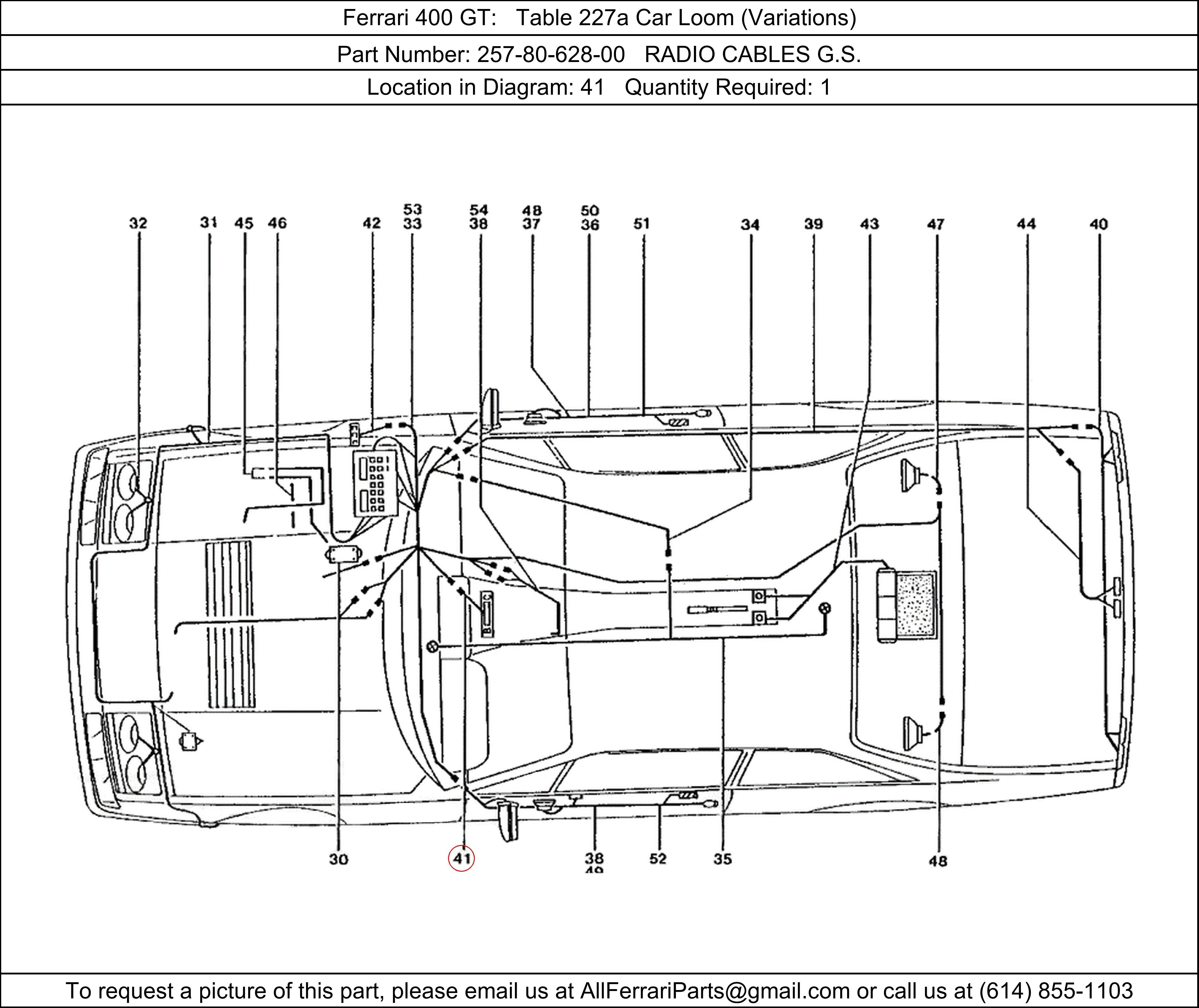 Ferrari Part 257-80-628-00