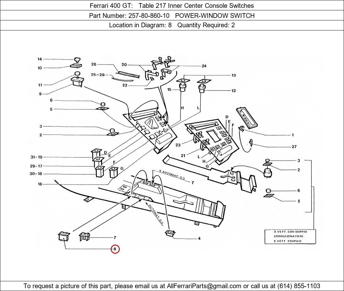 Ferrari Part 257-80-860-10