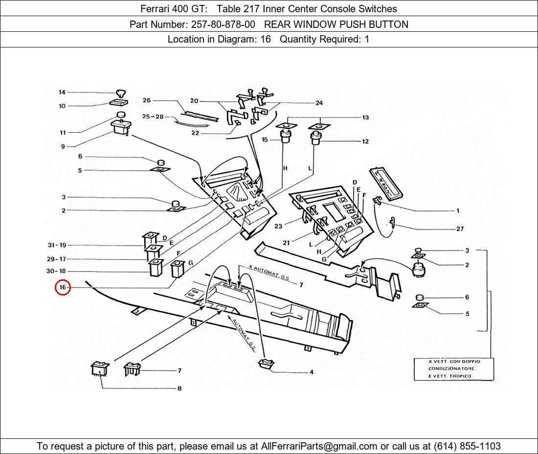 Ferrari Part 257-80-878-00