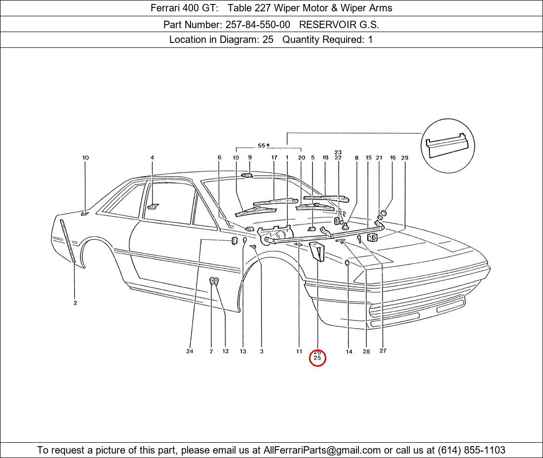 Ferrari Part 257-84-550-00