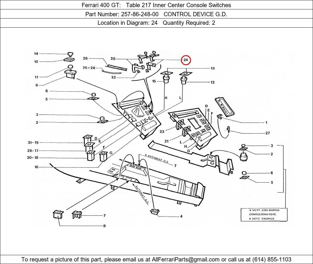 Ferrari Part 257-86-248-00