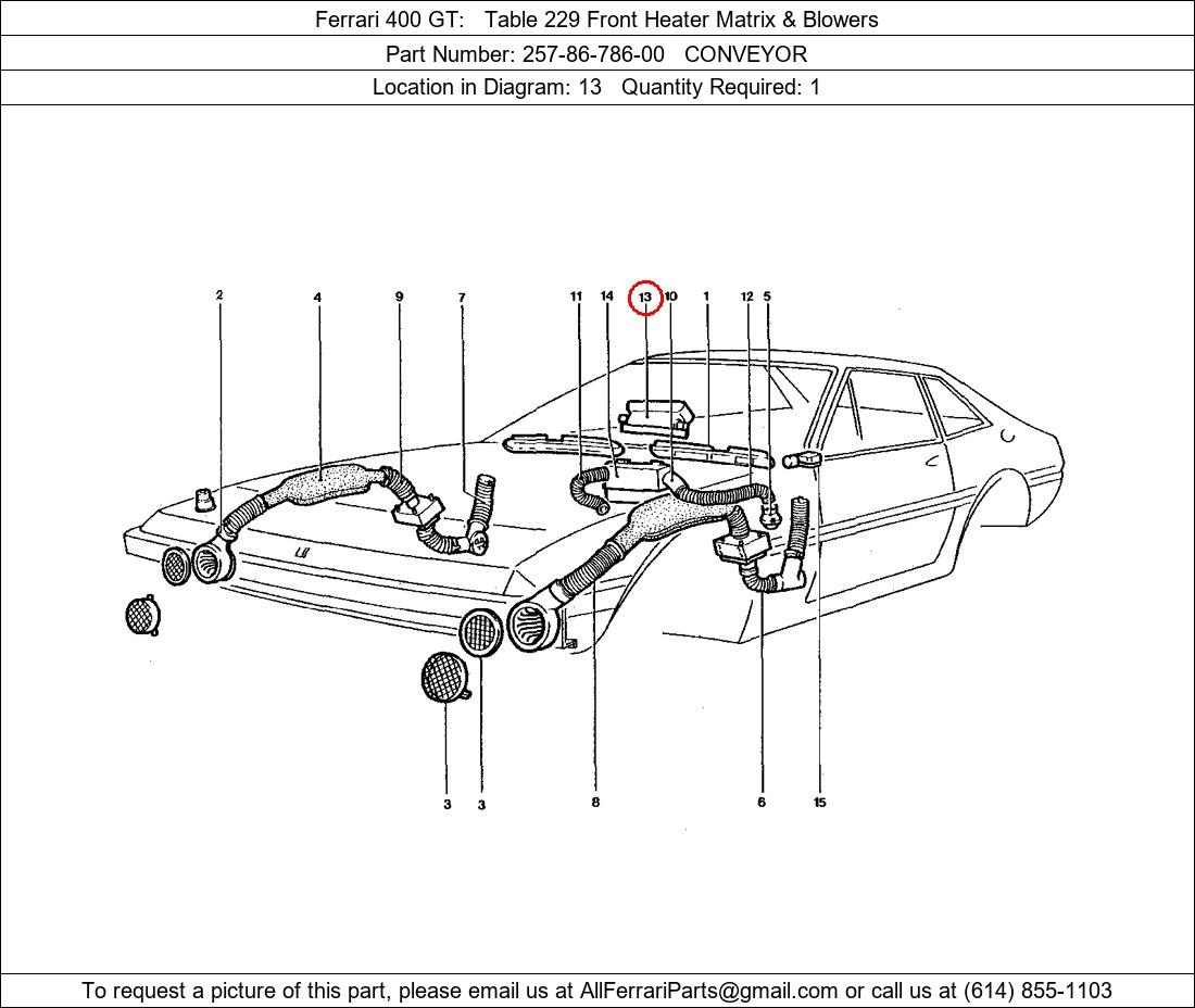 Ferrari Part 257-86-786-00